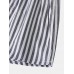 Mens 100  Cotton Basic Striped Breathable Loose Fit Home Lounge Shorts Boxers With Pocket