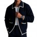 Men's Retro Casual Cable Knit Zipper Sweater Cardigan MTA0964I4TO