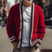 Men's Retro Casual Striped Knit Button Cardigan MTA0527I5TO